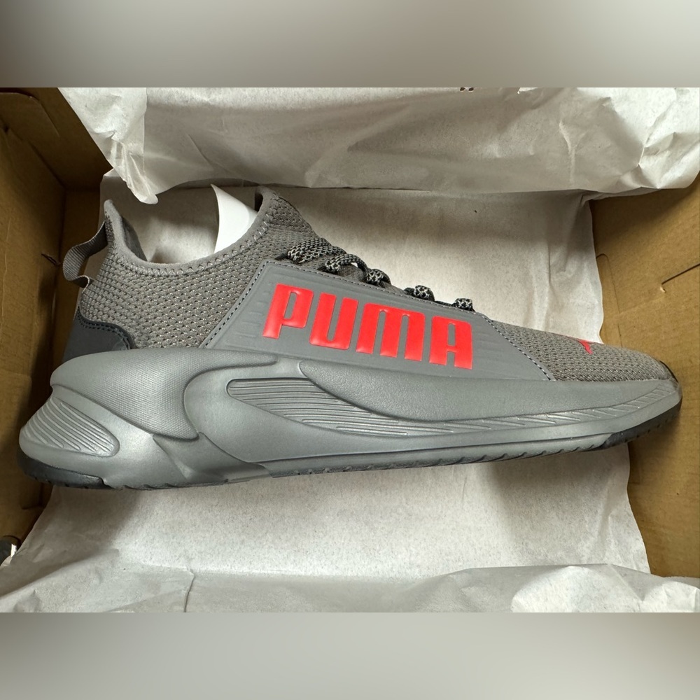 Puma Softride Premier Men’s Slip On Sneaker. Castlerock High Risk Red, Size 11. - Picture 5 of 9